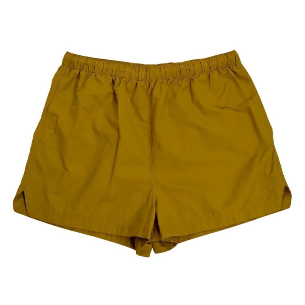 DSG Women's High Waisted Nylon Shorts XL in Mustard Yellow NWT